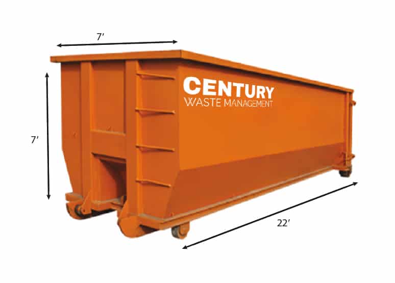 20 yard roll off dumpster Century Waste Management